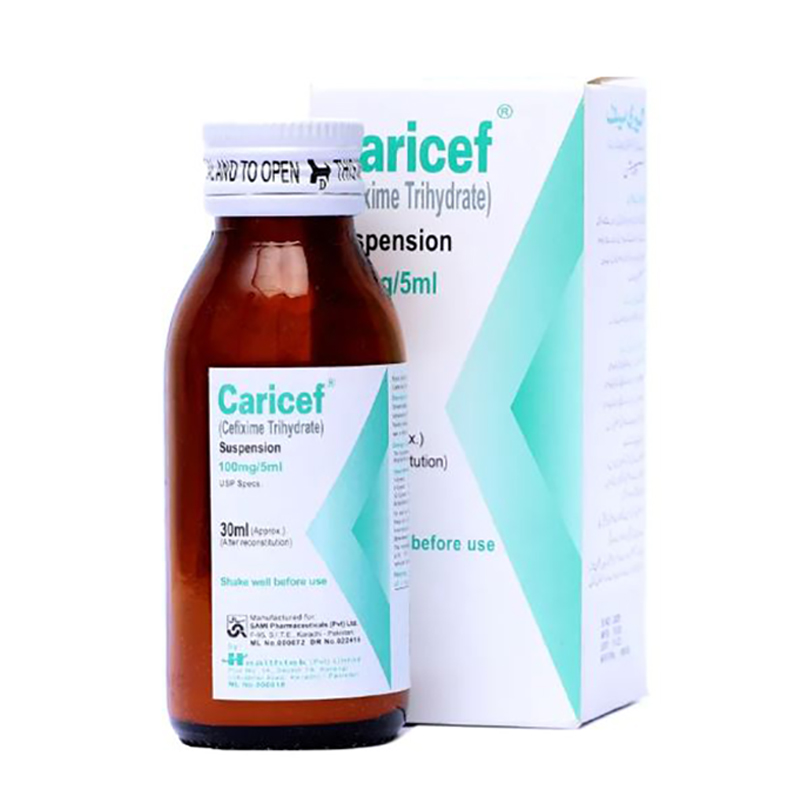 Caricef 100mg Suspension 30ml 215rs