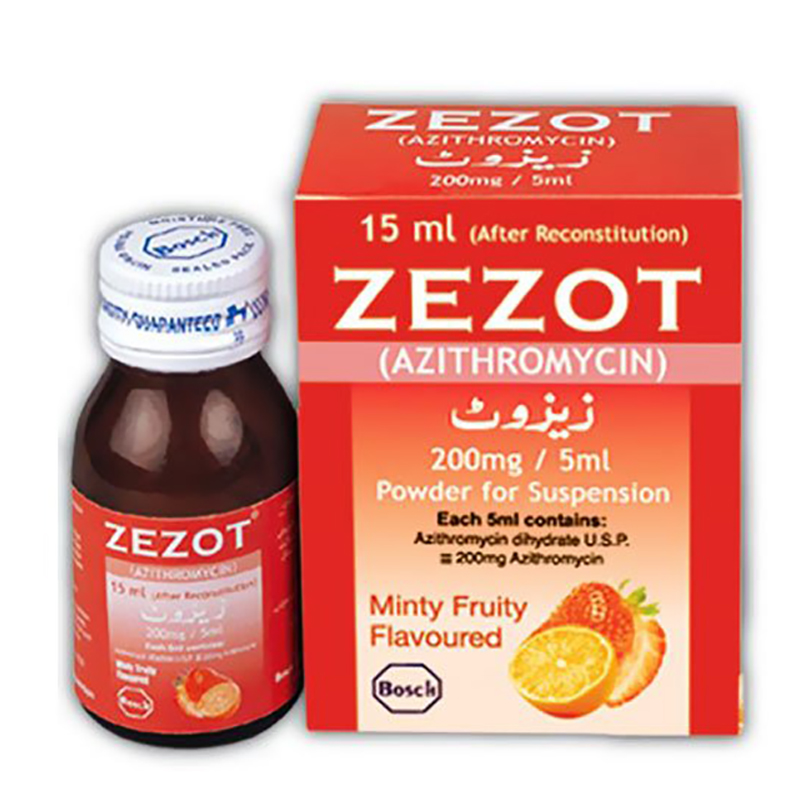 ZEZOT 15ml 200mg per 5ml Suspension Syrup 145rs