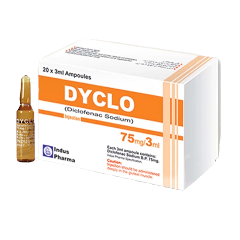 Dyclo Injection 75mg 3ml 100rs
